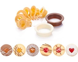 Foremki do wykrawania kruchych ciastek, tradycyjne DELICIA, 8 szt.