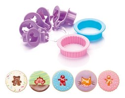 Foremki do wykrawania kruchych ciastek, dziecięce DELICIA, 8 szt.