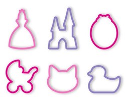 Foremki do wykrawania dla dziewczynek DELICIA KIDS, 6 szt.