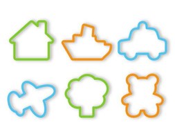 Foremki do wykrawania dla chłopców DELICIA KIDS, 6 szt.