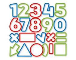 Wykrawacze cyfry DELICIA KIDS, 21 szt.