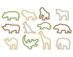 Foremki do wykrawania ZOO DELICIA KIDS, 12 szt.