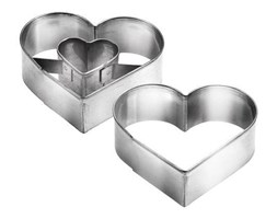 Wykrawacze do kruchych ciasteczek, serca DELICIA