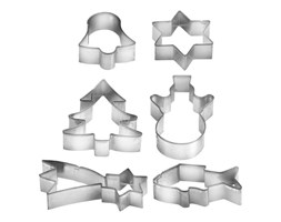 Wykrawacze bożonarodzeniowe na krążku DELICIA, 6 szt.