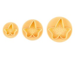 Foremki z tłokiem DELICIA DECO, bluszcz, 3 szt.