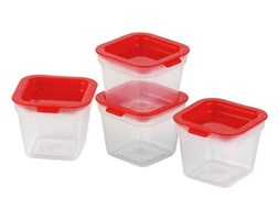 Zdrowe mini pojemniki do zamrażarki PURITY, 120 ml, 4 szt.