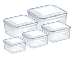 Pojemnik FRESHBOX, 5 szt., kwadratowy