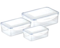 Pojemnik FRESHBOX, 3 szt., prostokątny, duży