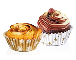 Papilotki DELICIA, ¤ 6 cm, 60 szt. - Zimowe