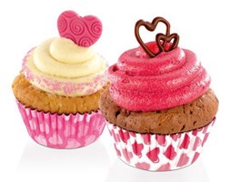 Papilotki DELICIA, ¤ 6 cm, 60 szt. - Serduszka