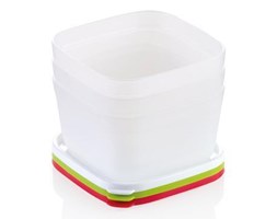 Zdrowe pojemniki do zamrażarki PURITY, 0.5 l, 3 szt.