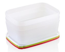 Zdrowe pojemniki do zamrażarki PURITY, 1.5 l, 3 szt.