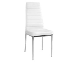 KRZESŁO H261 BIAŁY/CHROM