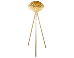 TRIOLO-Lampa podlogowa Statyw Bambus Wys.137cm