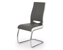 Tapicerowane krzesło na chromowanych płozach K259