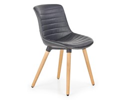 Krzesło z ekoskóry na drewnianych nogach K267