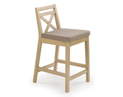 Niskie krzesło barowe w kolorze dąb sonoma Borys Low