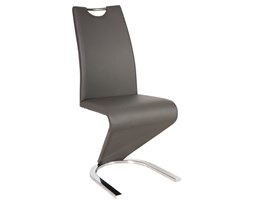 Krzesło H-090 Chrom Szary