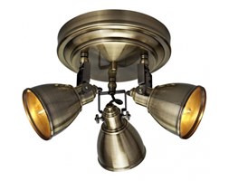 Spot LAMPA sufitowa FJALLBACKA 104050 Markslojd industrialna OPRAWA metalowa PLAFON patyna