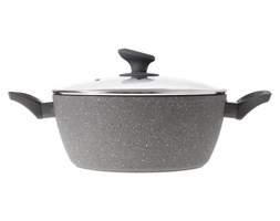 Garnek z powłoką mineralną Lava Stone Home Delux, 5 l, beż