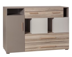 Komoda Kreo 6 Kreo Dolmar Jesion Ładoga, Szampański, Szary Truflowy