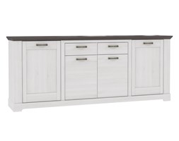 Komoda Szeroka GRLK241-L42 Gasparo Forte Dąb Śnieżny, Sosna Szara