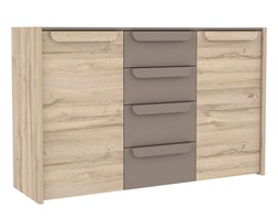 Komoda MLKK231-C417 Malakka Forte Dąb Bianco, Bazalt