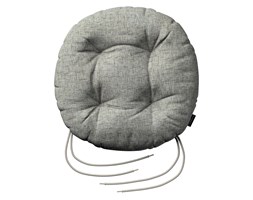 Dekoria Siedzisko Adam na krzesło, szary melanż, fi 37 × 8 cm, Living