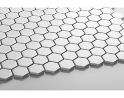 Hexagon mały, biały, matowy