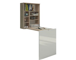 Biurko Seek Sonoma Biały Połysk