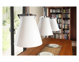 Light&More COCKTAIL P WH DESIGNERSKA ORYGINALNA LAMPA WISZĄCA ZWIS SZKŁO BIAŁY METAL CHROM E27 LED