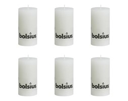 Bolsius Świece rustykalne 80 x 68 mm Biały