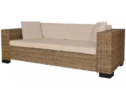 vidaXL Kanapa ogrodowa 3-osobowa, zestaw 8 elementów, rattan