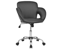 vidaXL Hoker barowy obrotowy, sztuczna skóra, czarny,