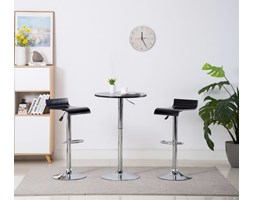 vidaXL Stołki barowe, 2 szt., czarne