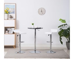 vidaXL Stołki barowe, 2 szt., białe