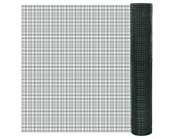 vidaXL Siatka ogrodzeniowa ocynkowana z tworzywa PCV 1m x 25m oczko 16x16mm