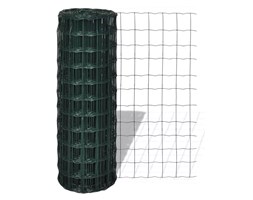 vidaXL Siatka euro Płot 10 x 1,5 m (100 x 100 mm)