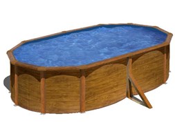 Gre Basen naziemny Pacific owalny, brąz 500x350 cm KIT510WB