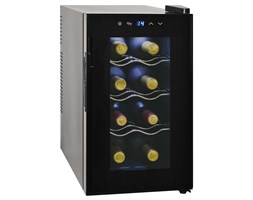 vidaXL Chłodziarka do wina, 25 L, 8 butelek, wyświetlacz LCD