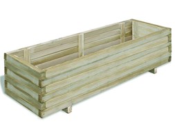 vidaXL Donica 120 x 40 x 30 cm, prostokątna, drewno FSC