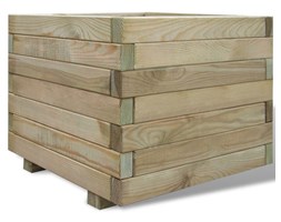 vidaXL Donica 50 x 50 x 40 cm, kwadratowa, drewno FSC