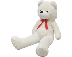 vidaXL Pluszowy miś przytulanka 200 cm, biały