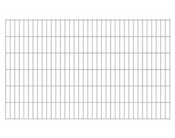 vidaXL 2D Panele ogrodzeniowe 2008x1230 mm 10 m srebrne
