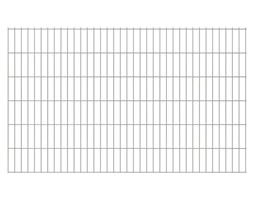 vidaXL 2D Panele ogrodzeniowe 2008x1230 mm 38 m srebrne