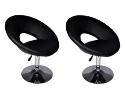 vidaXL Stołki barowe, 2 szt., czarne