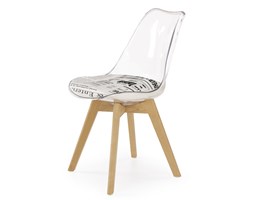 Krzesło z motywem gazety na siedzisku K246