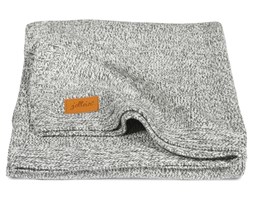 Jollein 410197 Kocyk dzianinowy 75x100 cm Stonewashed Szary 516-511-65061