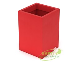Donica z polietylenu QUADRI PL-QU60 czerwony