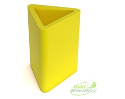 Donica z polietylenu TRITON PL-TR68-PD cytryna
